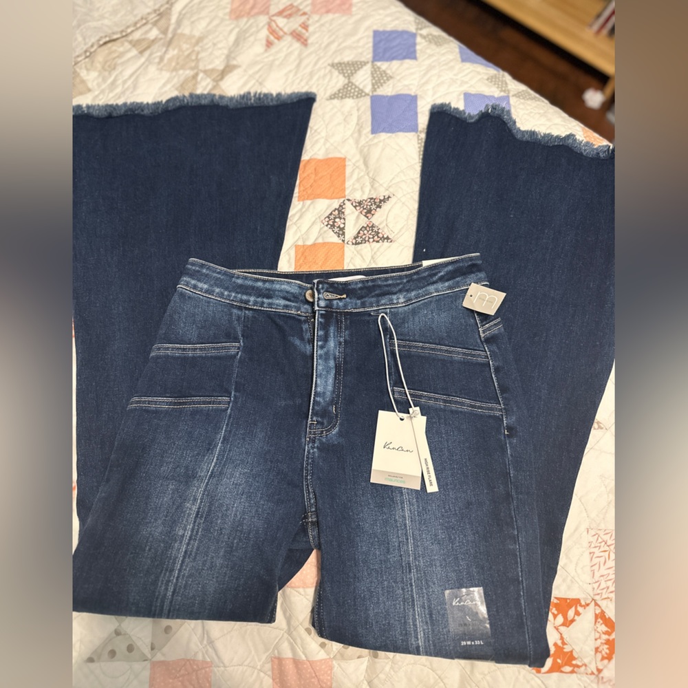 KanCan High Rise Super Flares Bell Bottoms Jeans - Tall 33” Inseam - NWT